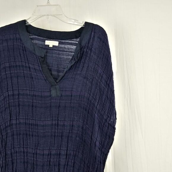 Ruby Yaya Navy Purple Striped Gauze Top Blouse Women's  Size Small - Picture 2 of 6